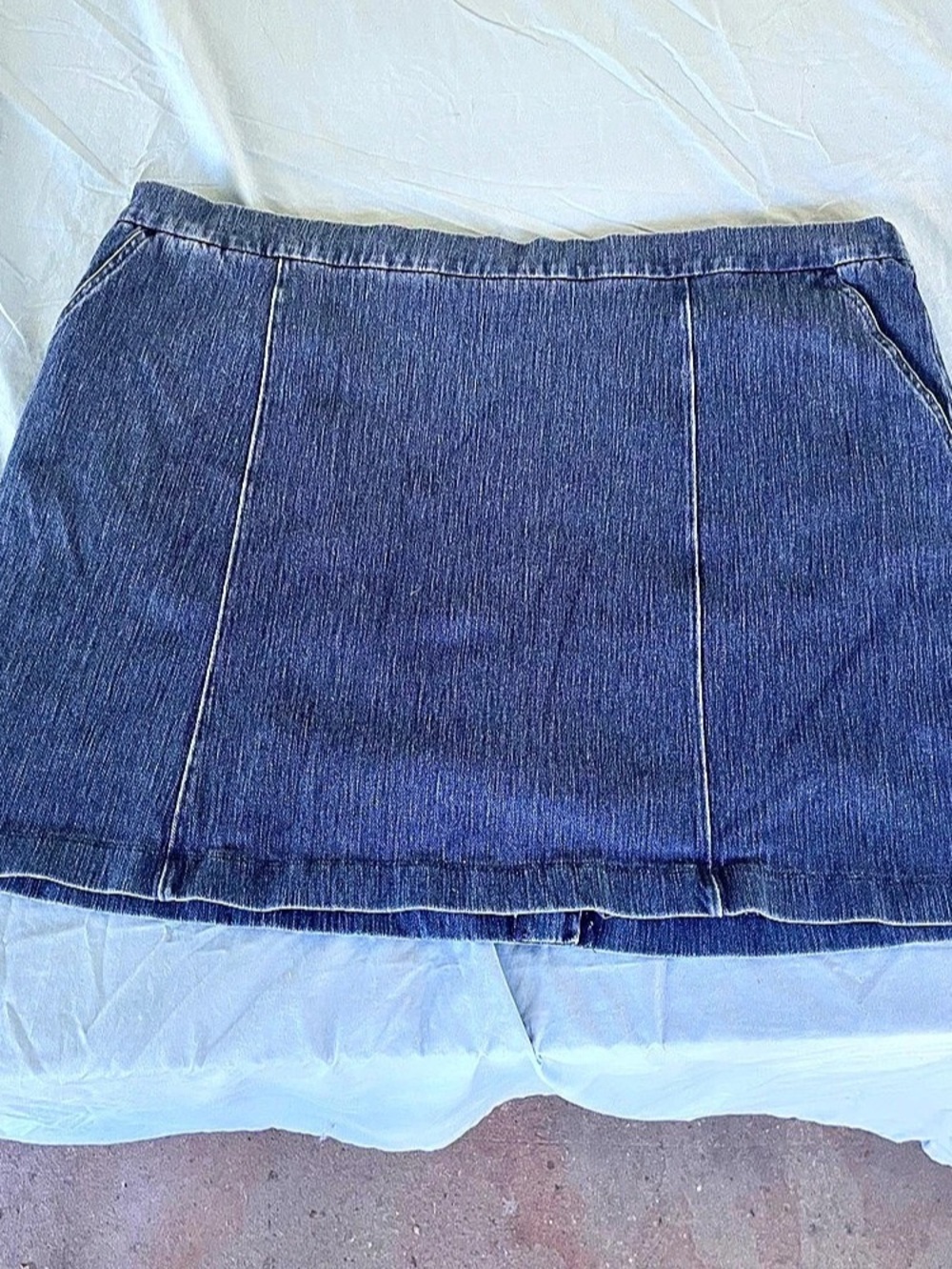 Isaac Mizrahi Live! Denim Mini Skort Size 2X Like New